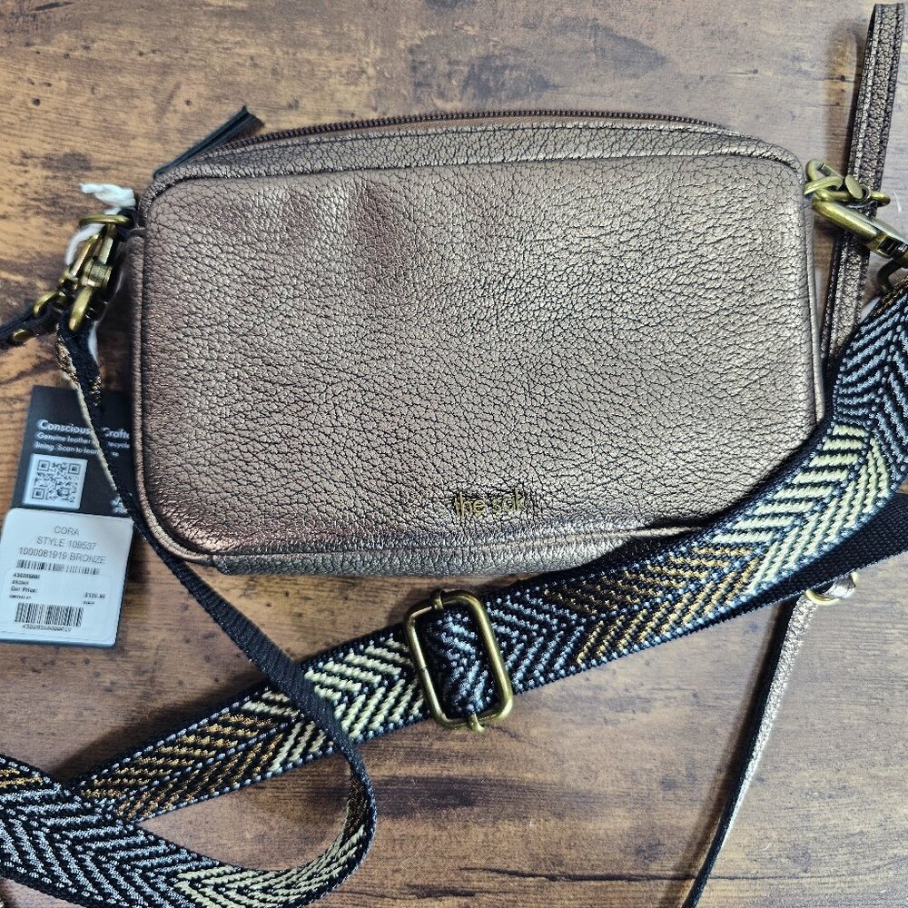 The Sak Bronze Pebble Leather Camera Bag Purse - Picture 7 of 9